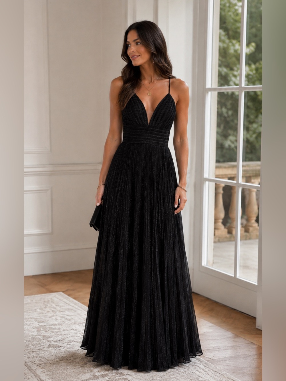 mac duggal 30725 pleated shimmer gown nwt black formal dress sizes 6 and 8